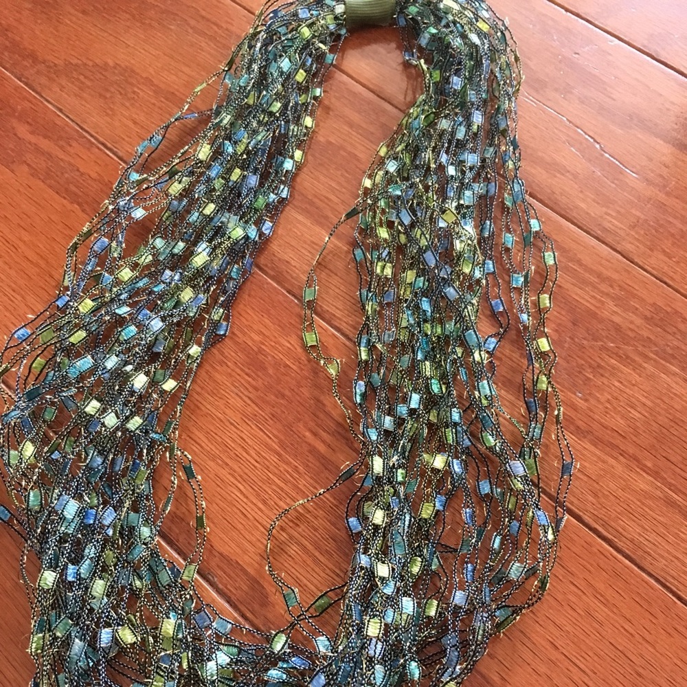 “Ribbon scarf” necklace